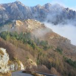 Il dente roccioso su cui sorge l'Orto botanico delle Alpi apuane fotografato dalla strada panoramica Massa-Arni | Foto Orto Botanico Pellegrini - Ansaldi
